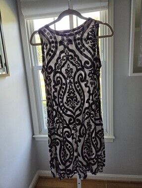 Beeson River Black and White Patterned Skirt